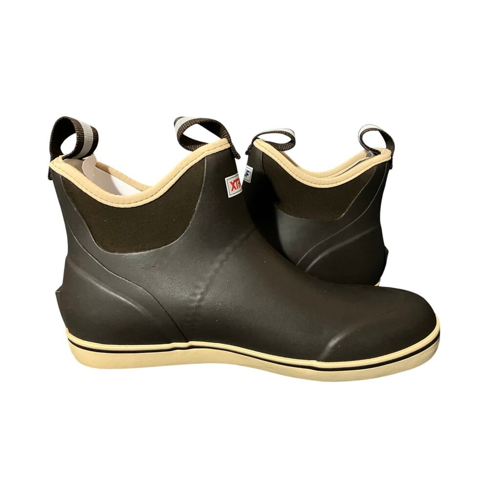 Xtratuf 6" Ankle Deck Boots Men's Slip Resistant Waterproof 10 Chocolate Tan - Picture 5 of 7